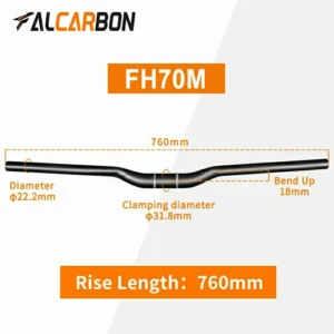 Falcarbon FH70M Rise Mtb Carbon Handlebar