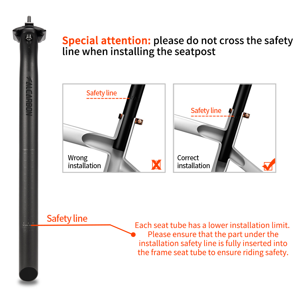 Falcarbon FSP120 MTB/Road Bike Carbon SeatPost 12 fsp120 10